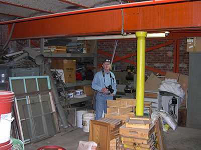 Bert in Lower Level of Upper J&L Building