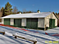 Flanders Pavilion in a November snow