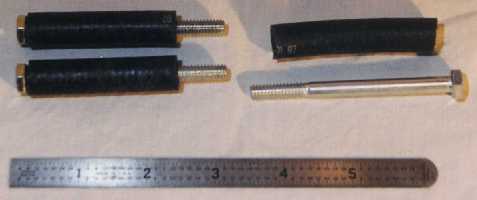 Mirror Pegs: Bolts & Rubber Hose